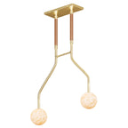 Peaks Alabaster Vanity Pendant by Bling Lighting Studio