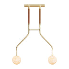 Peaks Alabaster Vanity Pendant by Bling Lighting Studio