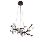 Selenite Crystal Blossom Branching Tree Chandelier by Bling Lighting Studio