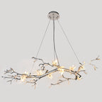 Selenite Crystal Blossom Branching Tree Chandelier by Bling Lighting Studio