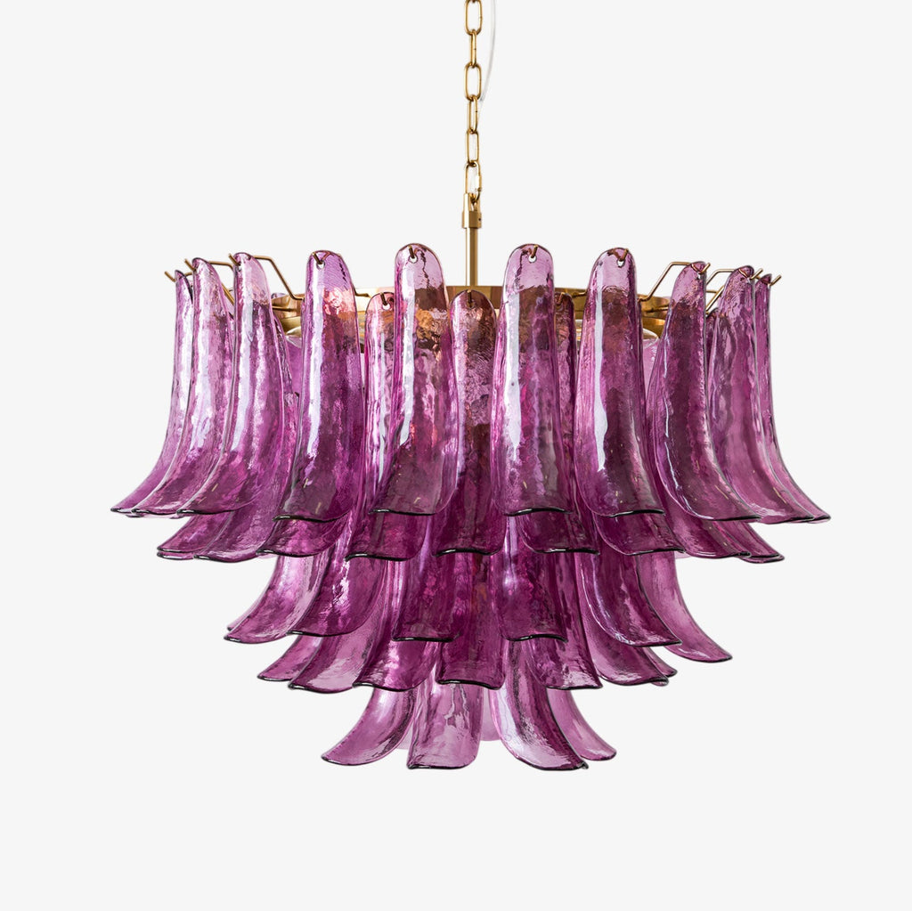 Amethyst Bloom Chandelier Glass lighting by Bling Lighting Studio