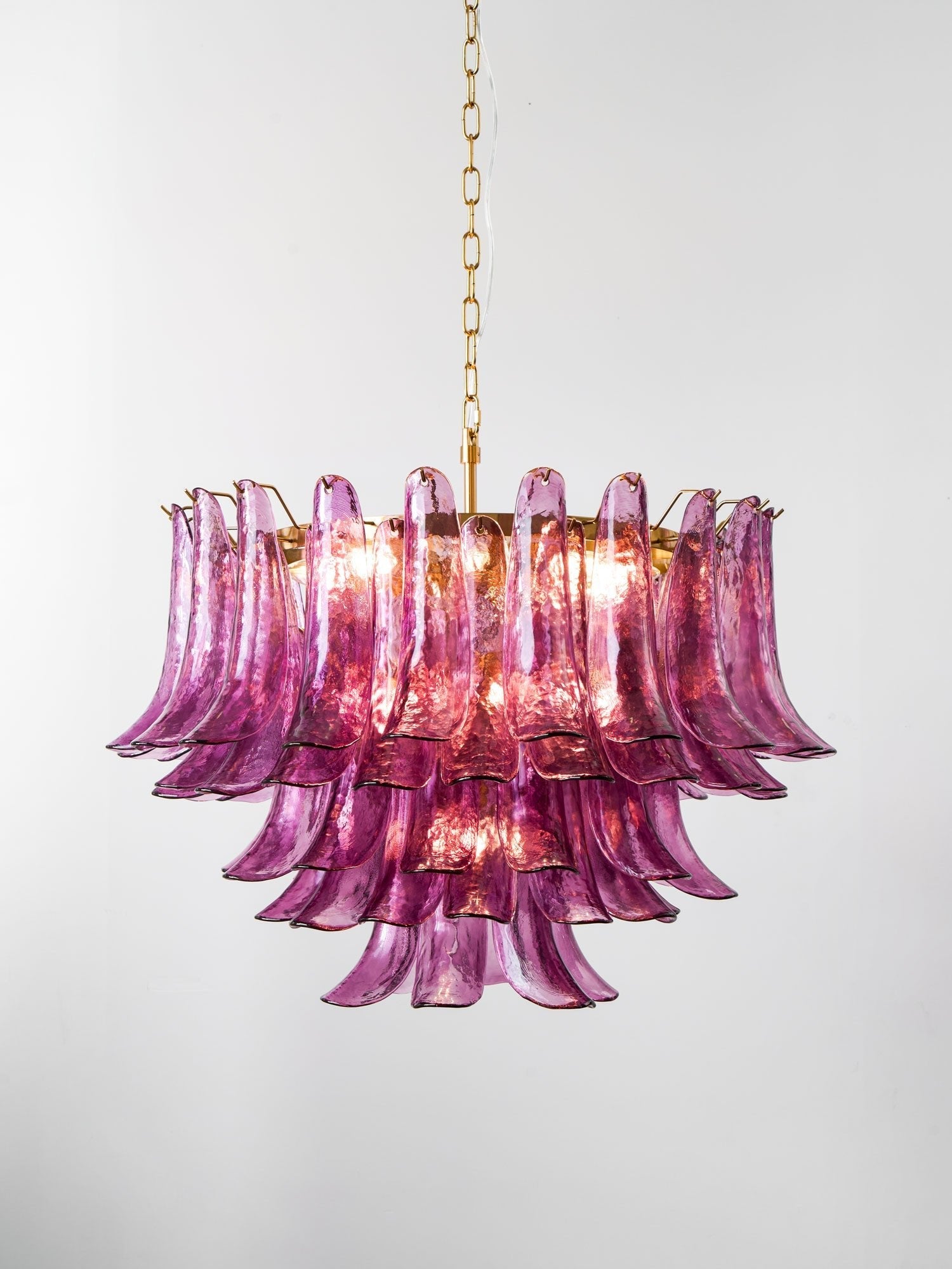 Amethyst Bloom Chandelier Glass lighting by Bling Lighting Studio