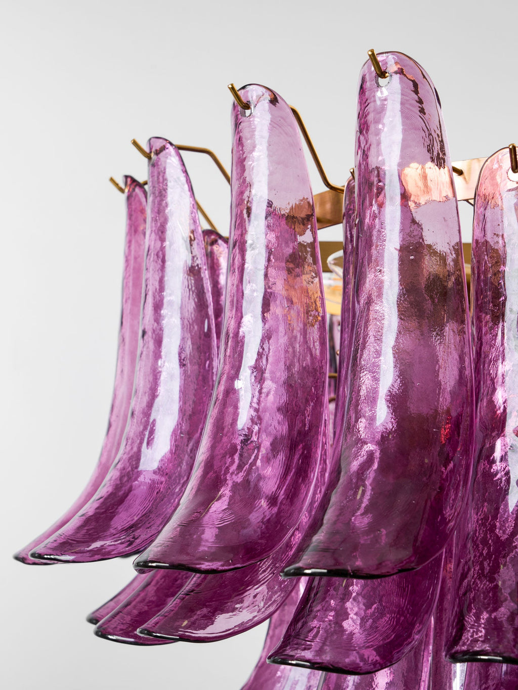 Amethyst Bloom Chandelier Glass lighting by Bling Lighting Studio