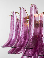 Amethyst Bloom Chandelier Glass lighting by Bling Lighting Studio