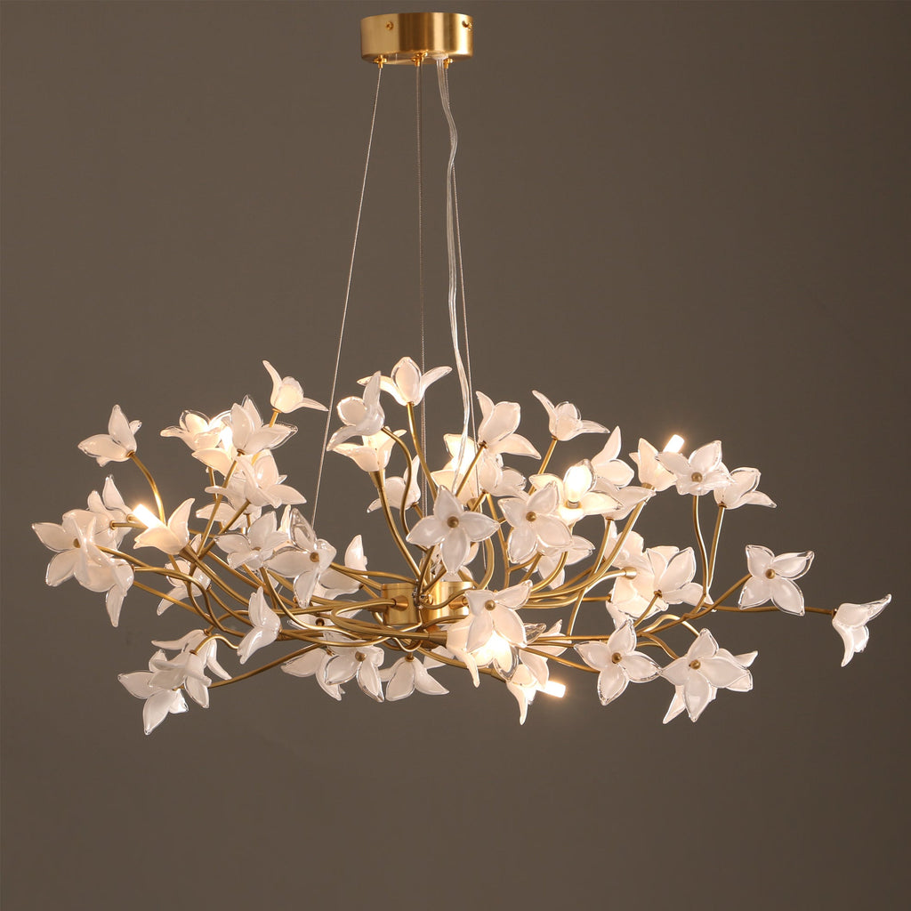 Veitchii Flower Branch Chandelier by Bling Lighting Studio