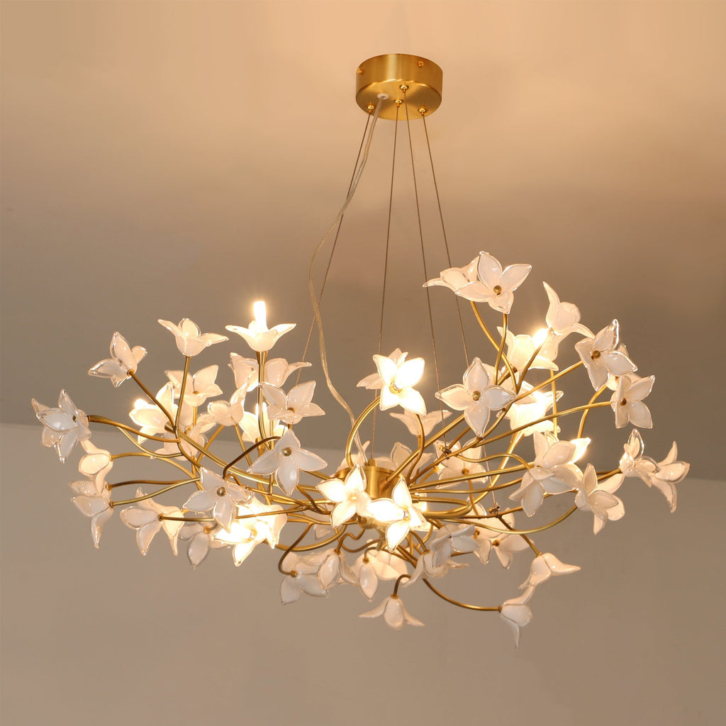 Veitchii Flower Branch Chandelier by Bling Lighting Studio