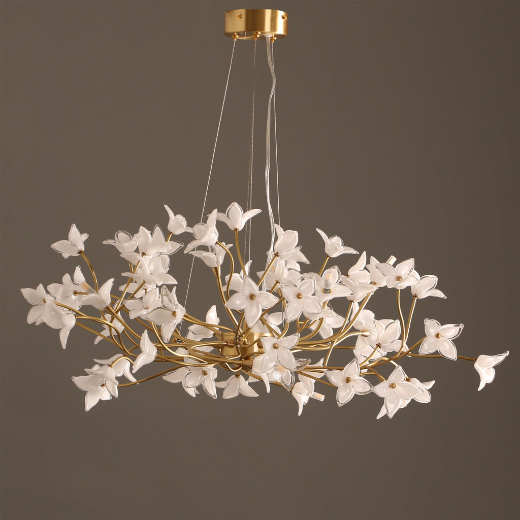 Veitchii Flower Branch Chandelier by Bling Lighting Studio