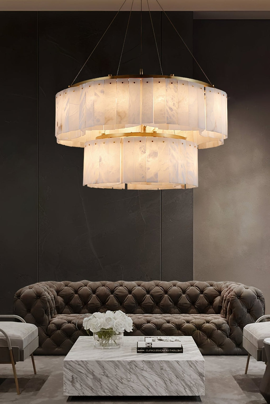 Velaria Chandelier by Bling Lighting Studio