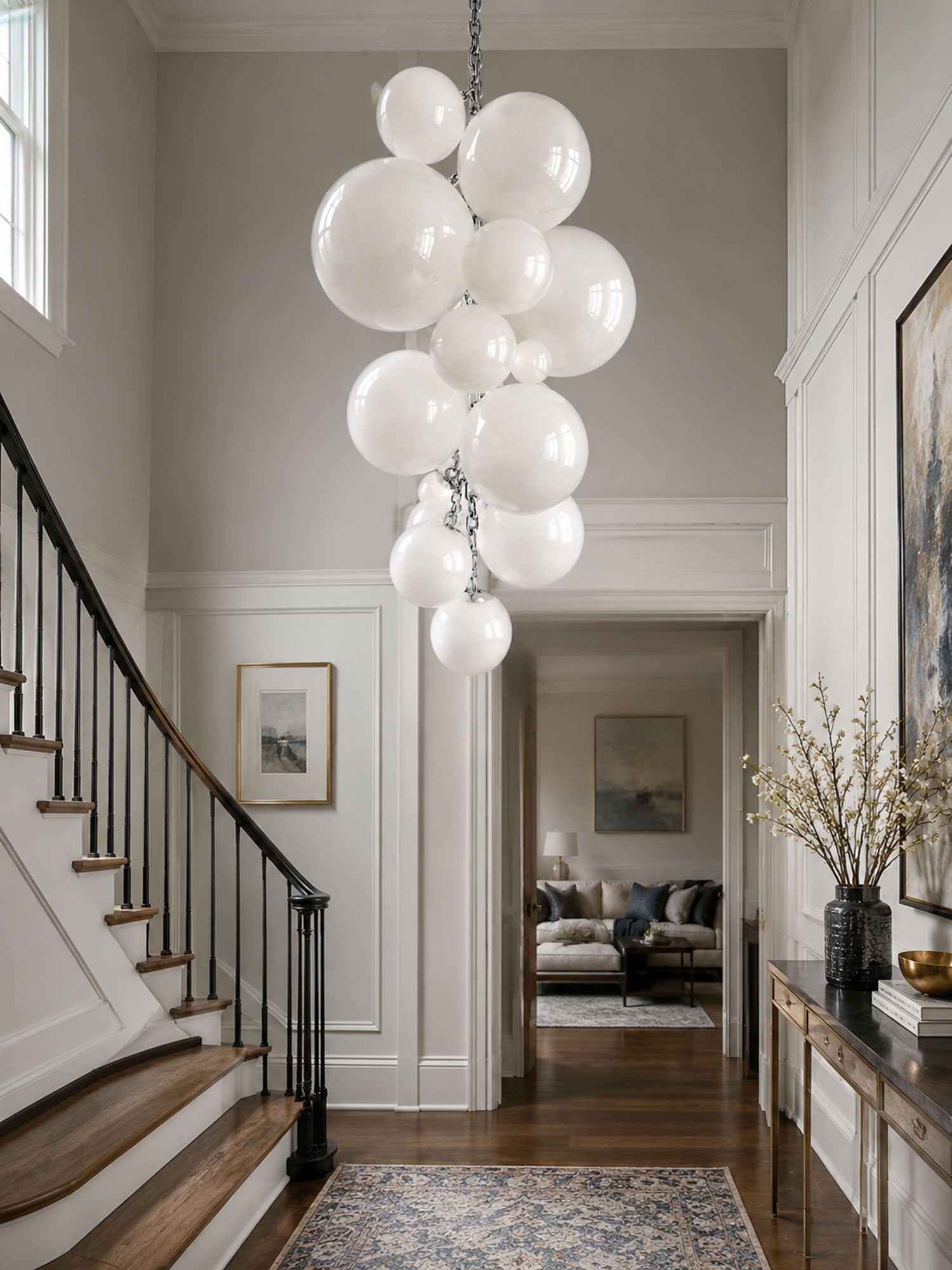 Velymo Grapetta Chandelier Glass lighting by Bling Lighting Studio