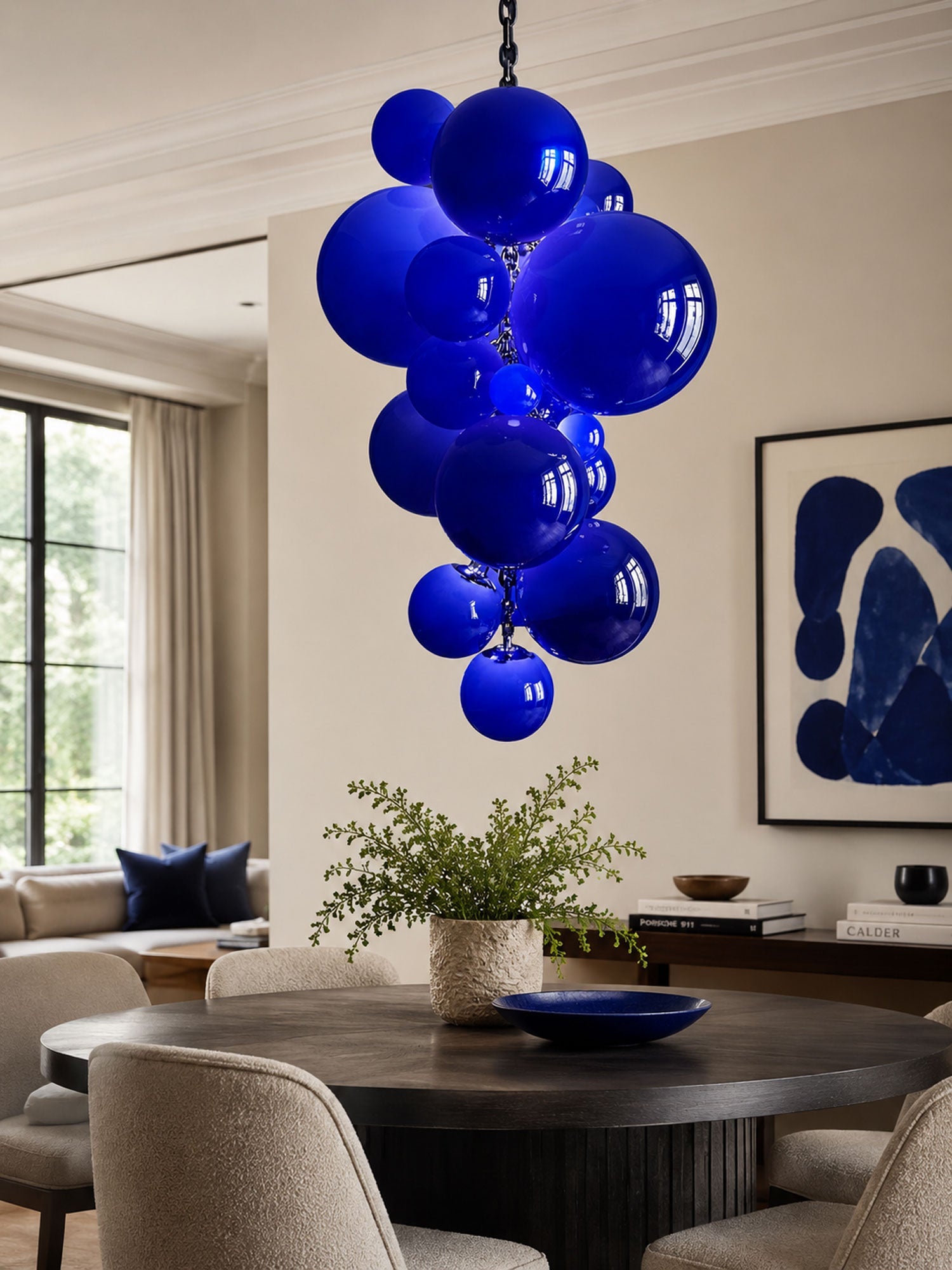 Velymo Grapetta Chandelier Glass lighting by Bling Lighting Studio