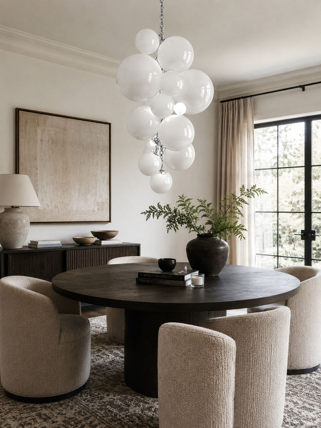 Velymo Grapetta Chandelier Glass lighting by Bling Lighting Studio