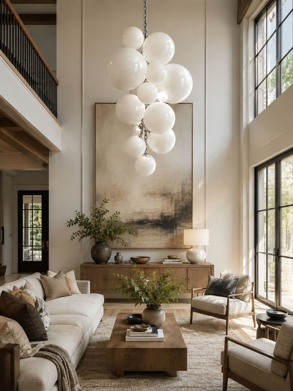 Velymo Grapetta Chandelier Glass lighting by Bling Lighting Studio