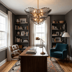 Verdant Petal Murano Glass Chandelier