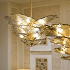 Verdant Petal Murano Glass Chandelier