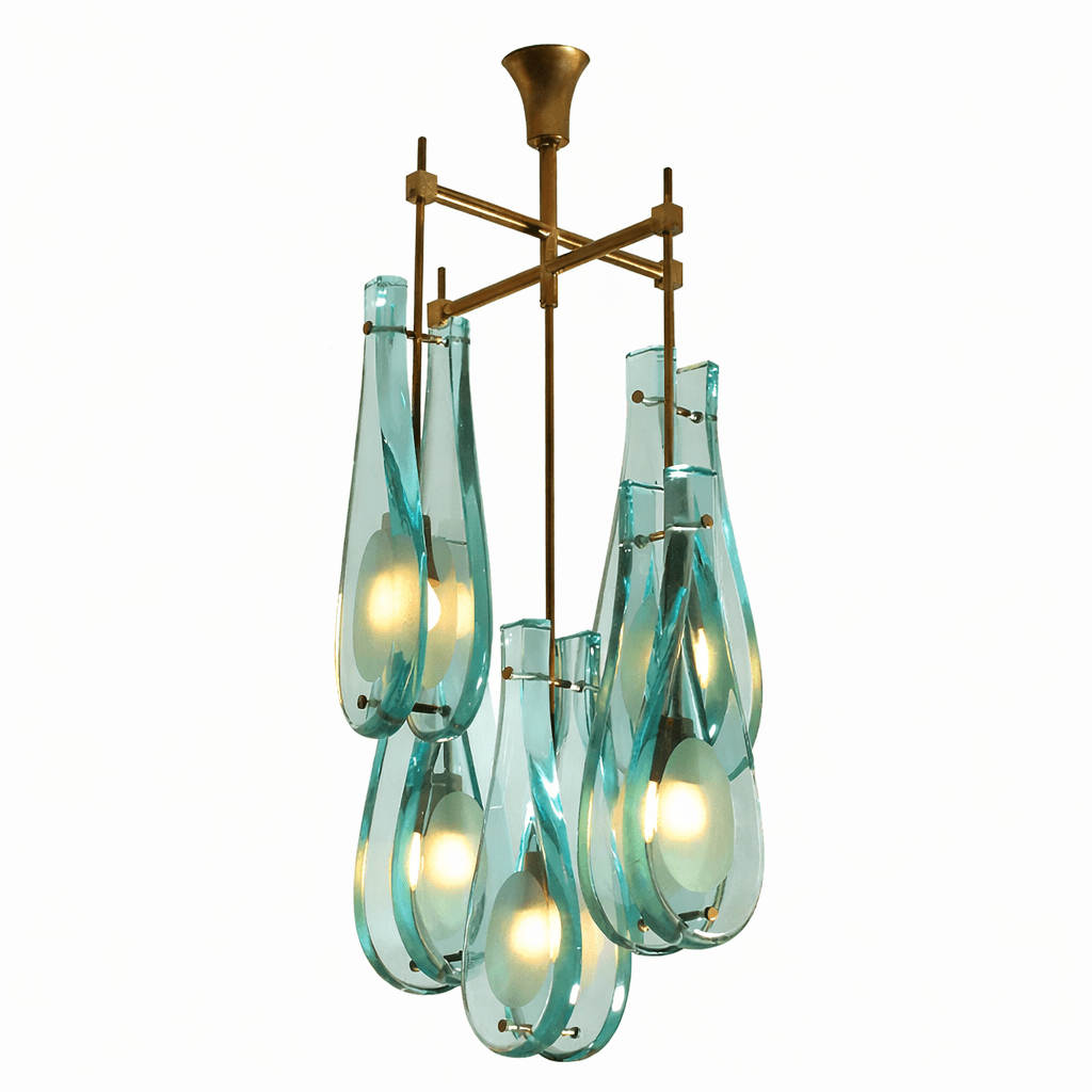 Verdelle Murano Glass Cascade Chandelier