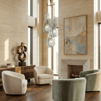 Verdelle Murano Glass Cascade Chandelier