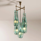 Verdelle Murano Glass Cascade Chandelier