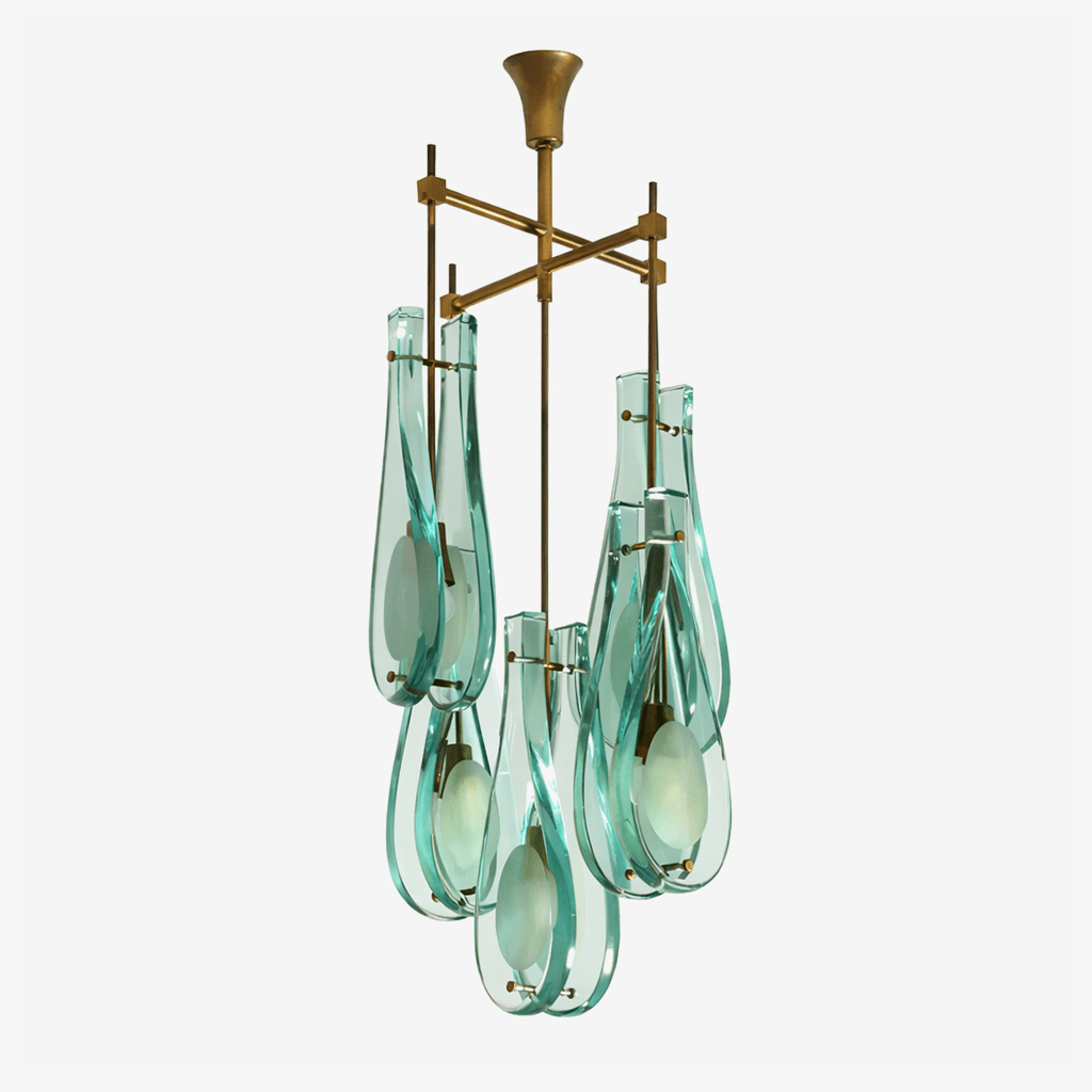 Verdelle Murano Glass Cascade Chandelier