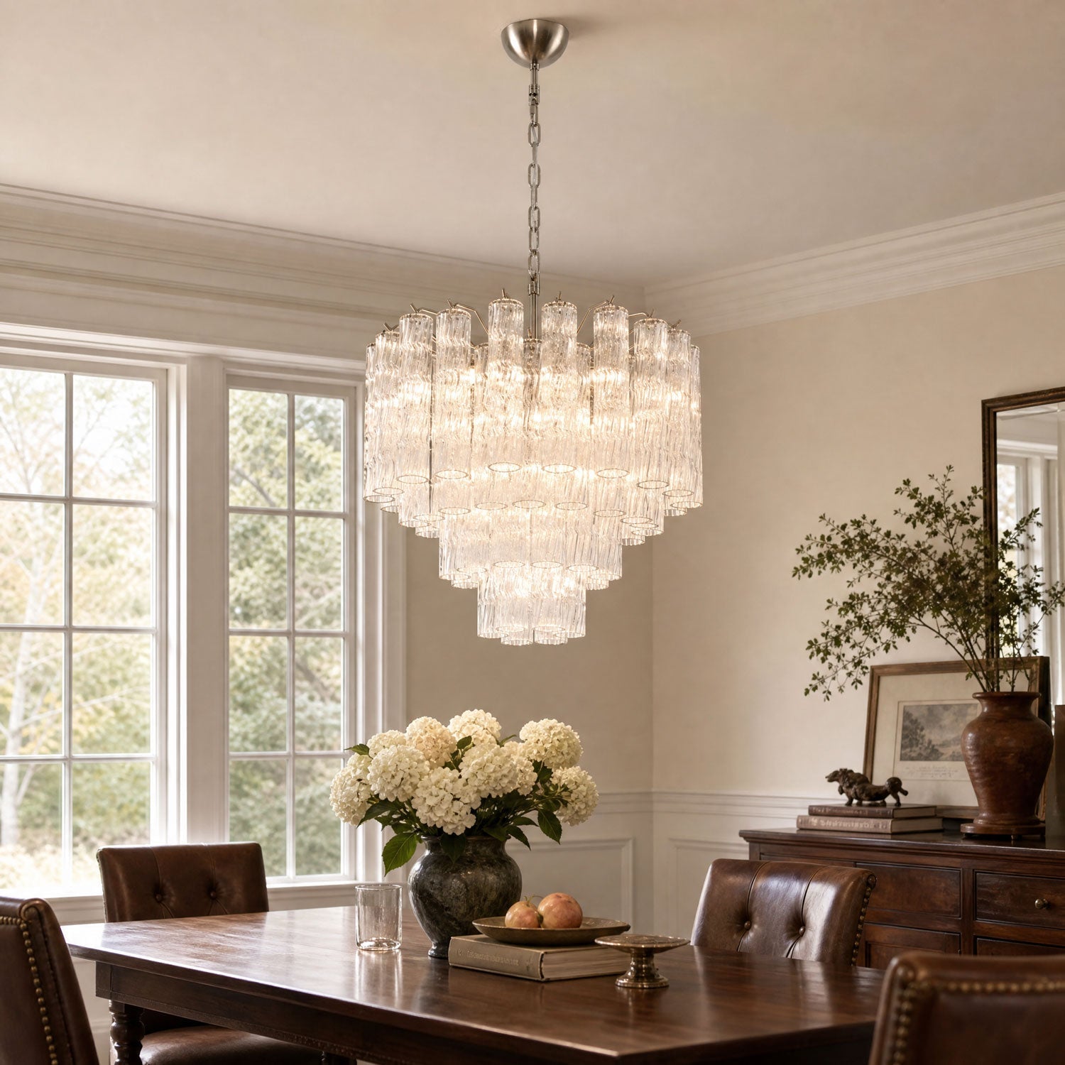 Vetrina Glass Chandelier Glass lighting by Bling Lighting Studio