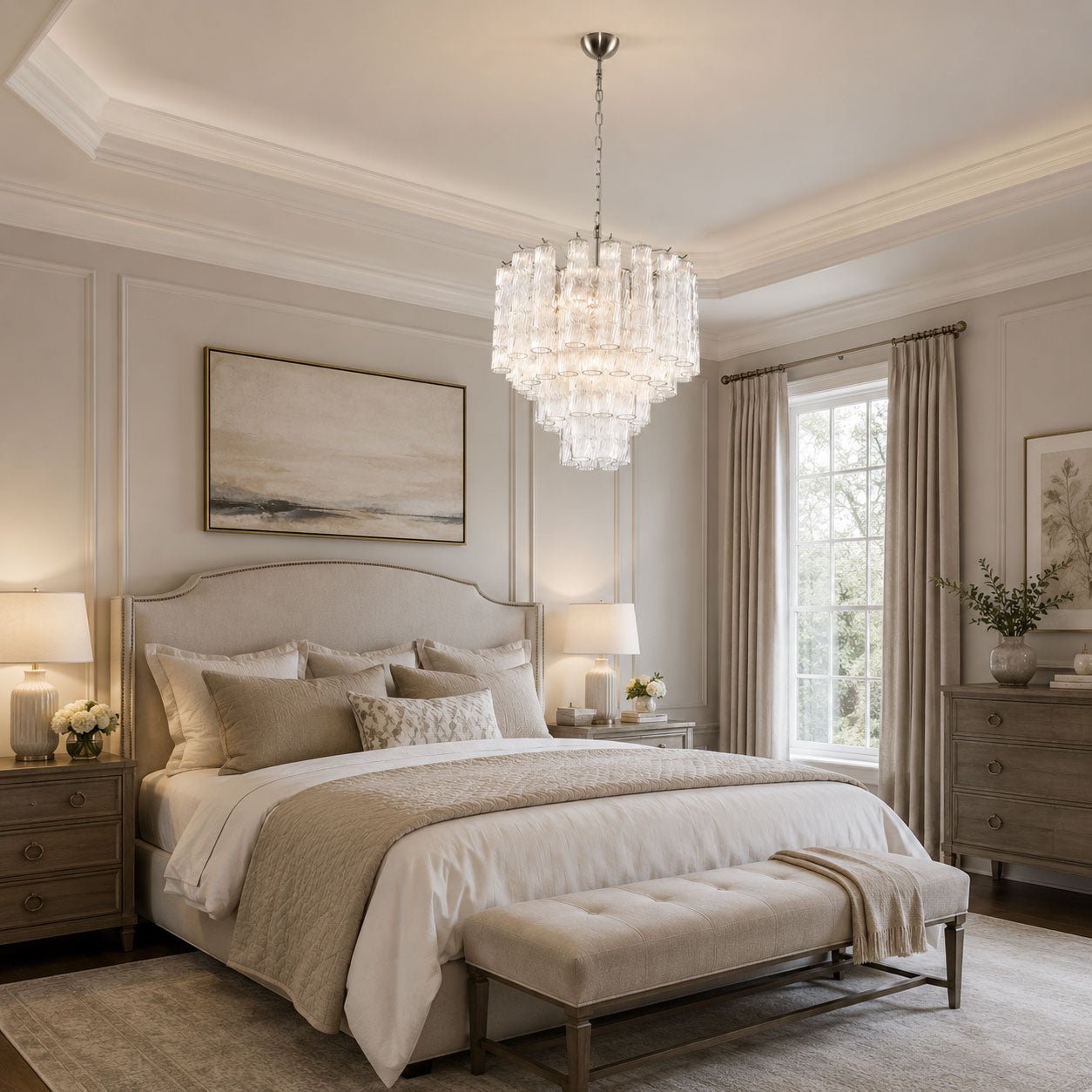 Vetrina Glass Chandelier Glass lighting by Bling Lighting Studio