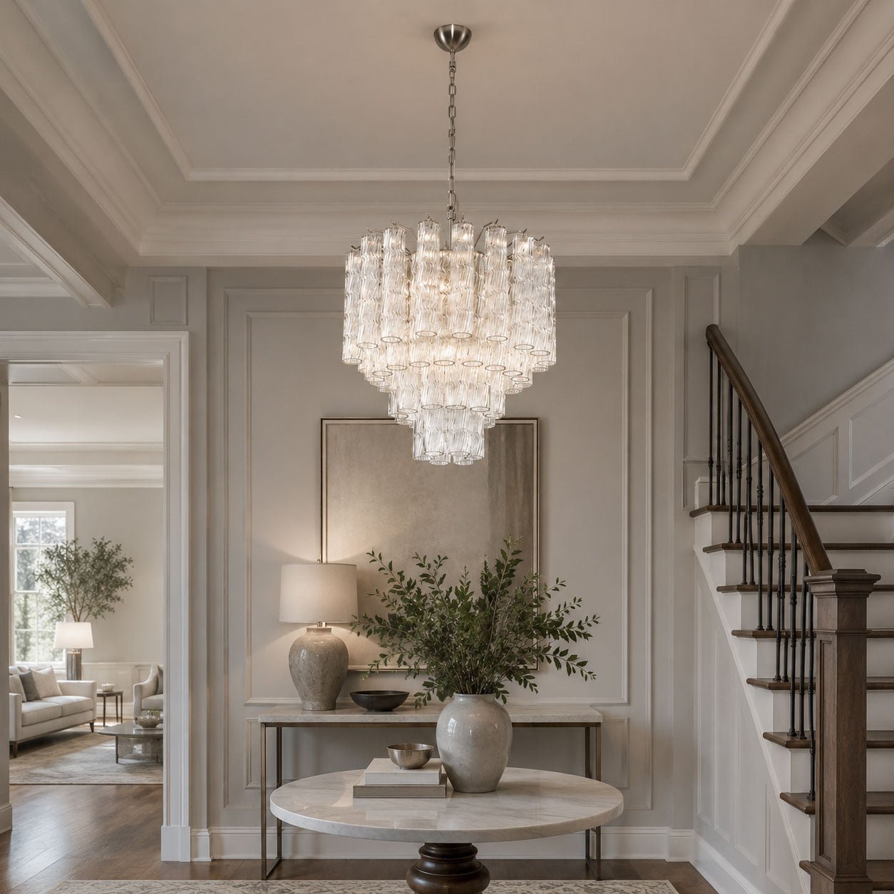 Vetrina Glass Chandelier Glass lighting by Bling Lighting Studio