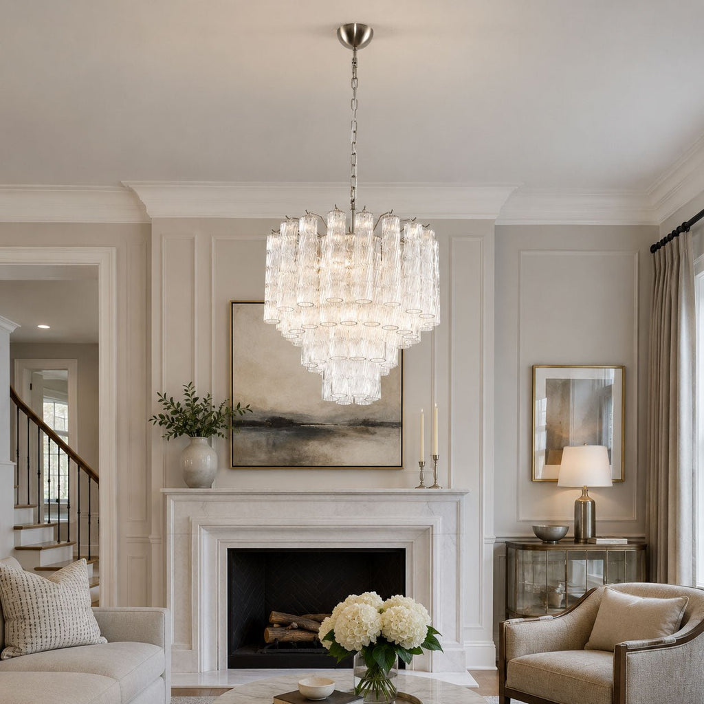 Vetrina Glass Chandelier Glass lighting by Bling Lighting Studio