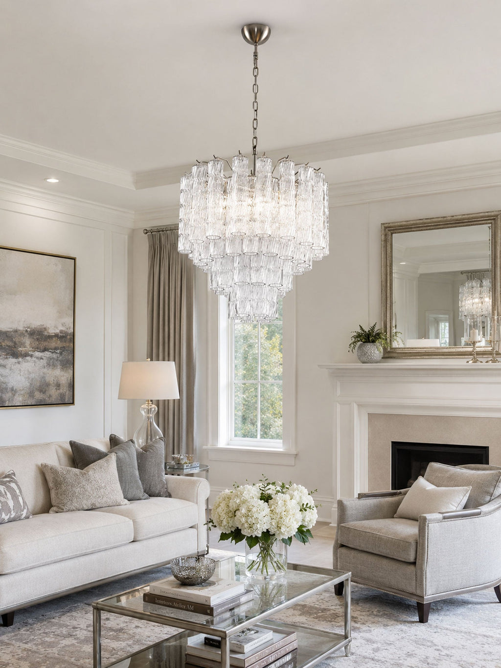 Vetrina Glass Chandelier Glass lighting by Bling Lighting Studio