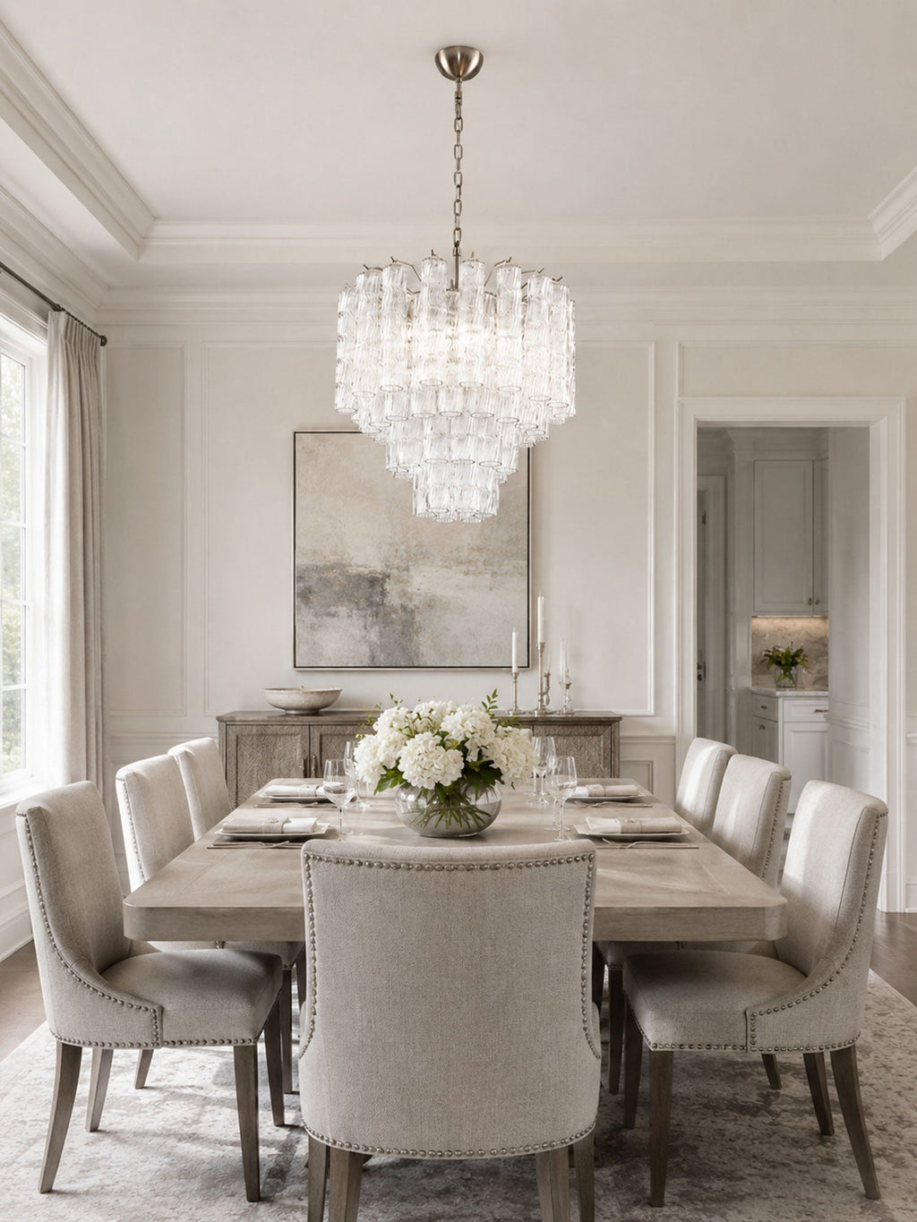 Vetrina Glass Chandelier Glass lighting by Bling Lighting Studio