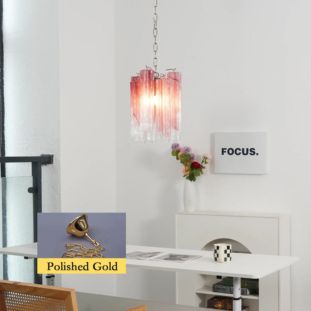 Vintage Gradient Red Murano Chandelier product image