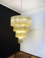 Vintage Murano Amber Glass Chandelier product image