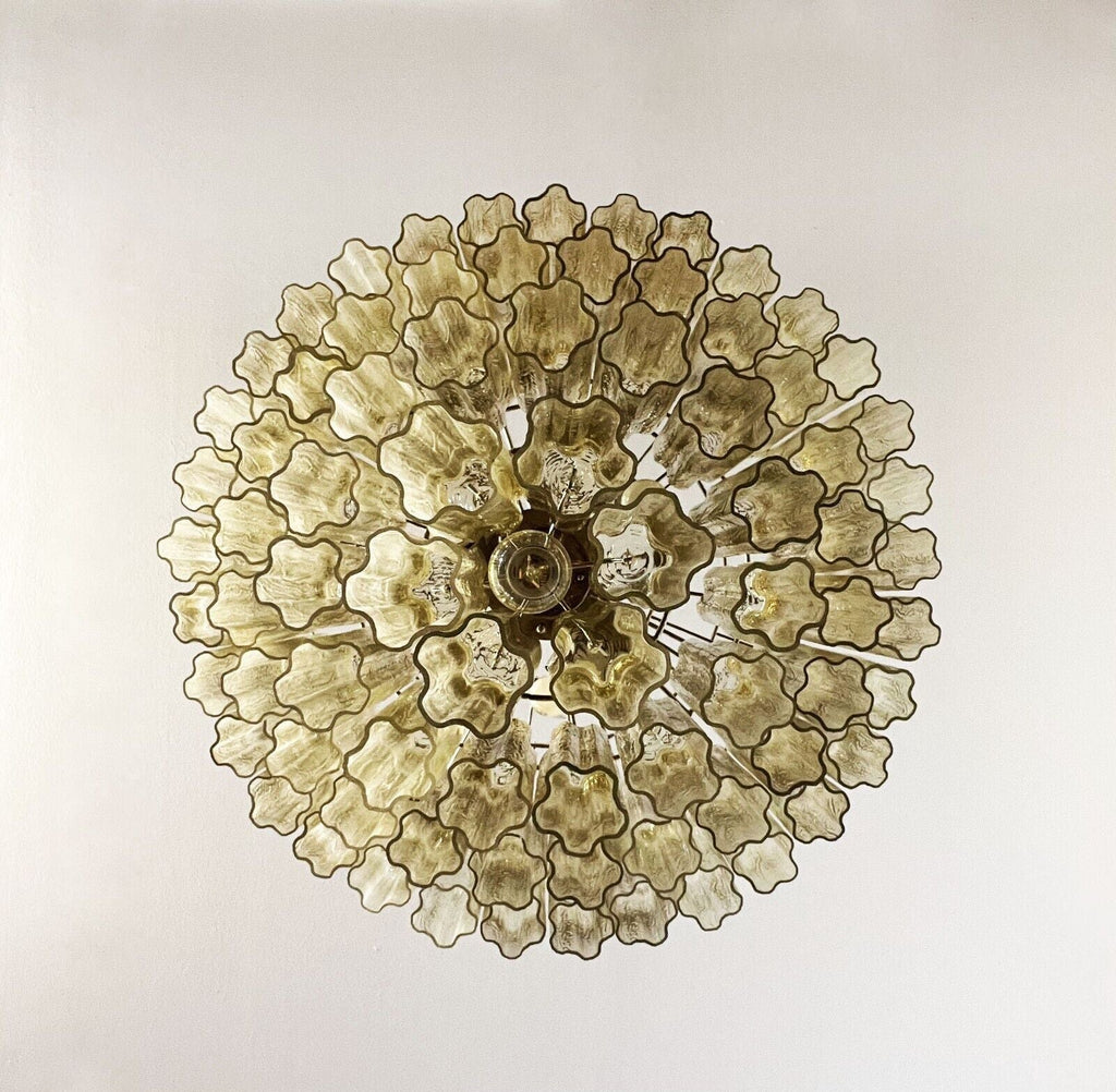 Vintage Murano Amber Glass Chandelier product image