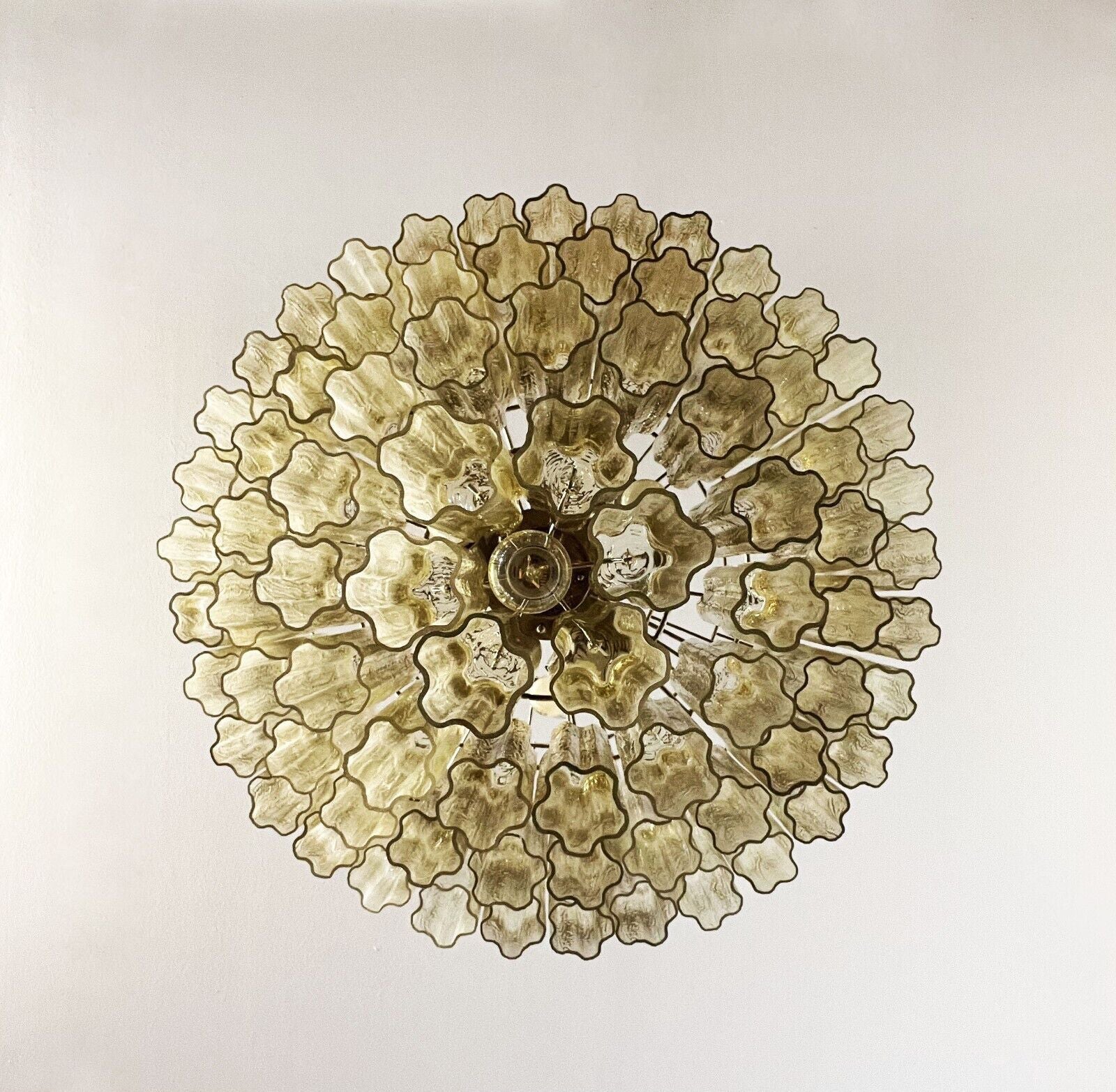 Vintage Murano Amber Glass Chandelier product image