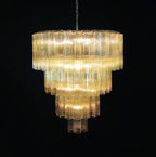 Vintage Murano Amber Glass Chandelier product image