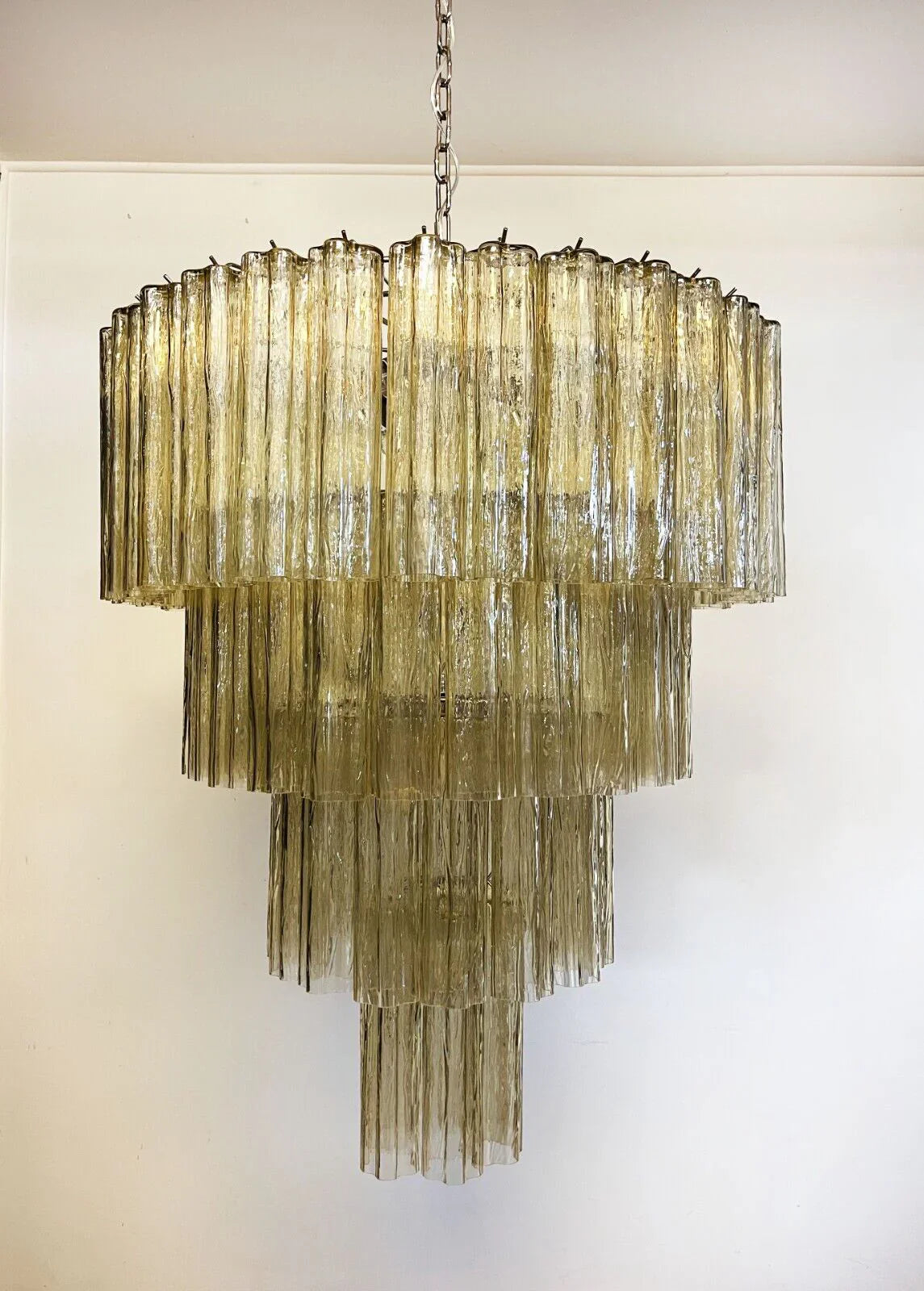 Vintage Murano Amber Glass Chandelier product image