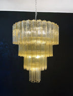 Vintage Murano Amber Glass Chandelier product image