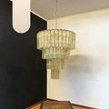 Vintage Murano Amber Glass Chandelier product image