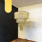 Vintage Murano Amber Glass Chandelier product image