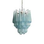 Vintage Murano Blue Glass Petals Chandelier product image