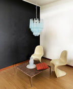 Vintage Murano Blue Glass Petals Chandelier product image