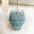 Vintage Murano Blue Glass Petals Chandelier product image