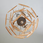 Vintage Murano Gold Glass Disks Chandelier product image