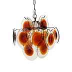 Vintage Murano Orange Brown Chandelier product image