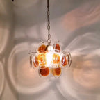 Vintage Murano Orange Brown Chandelier product image