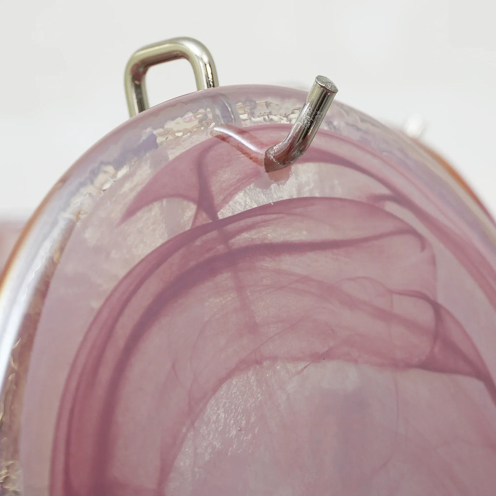 Vintage Murano Pink Glass Disks Chandelier product image