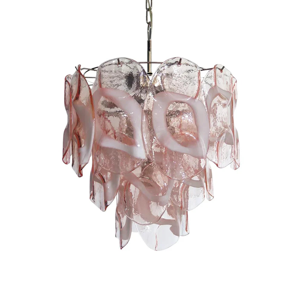 Vintage Murano Pink Glasses Chandelier product image