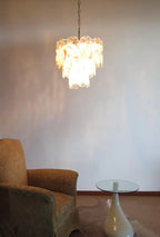 Vintage Murano Pink Glasses Chandelier additional product view