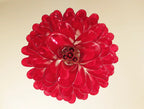 Vintage Murano Red Glass Petals Chandelier product image
