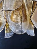 Vintage Murano Swallows Amber Glass Chandelier product image