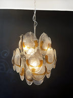 Vintage Murano Transparent Amber Chandelier product image