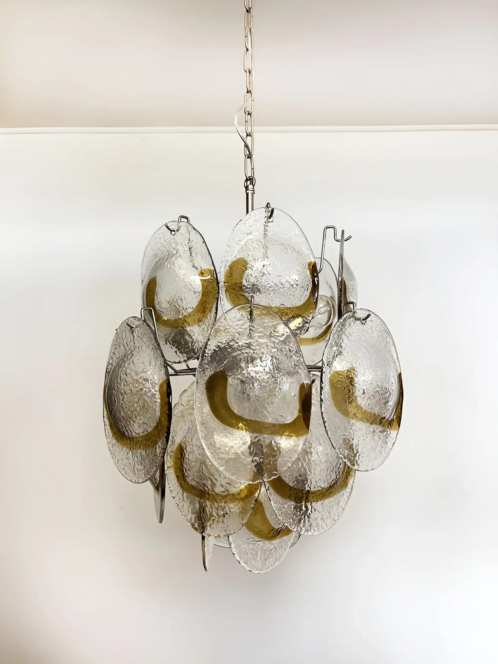 Vintage Murano Transparent Amber Chandelier product image